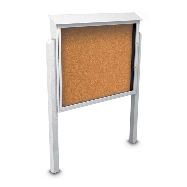 Sliding Door Indoor Enclosed Corkboard, 4